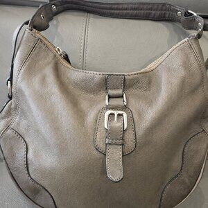Danier Genuine Leather Hobo Bag – Olive Taupe – Excellent Condition